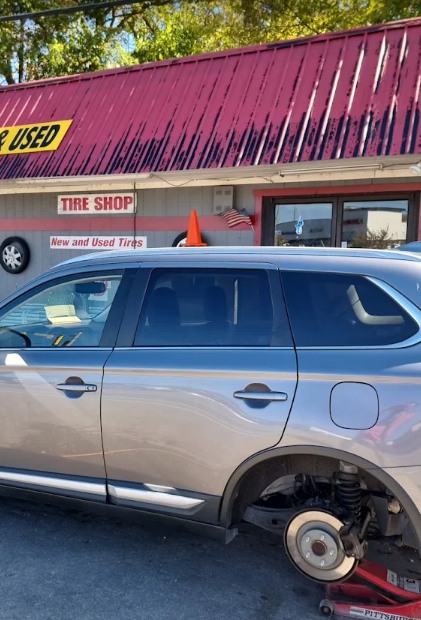 Tire Installation at Redline Tire